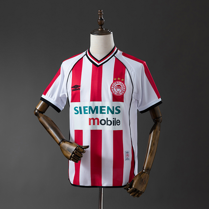 Olympiacos 01-02 Home Retro Jersey S-XXL